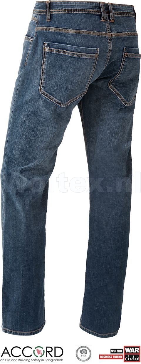 Brams Paris Never out of stock Jeans Broeken Daan R12 Stretch middenblauw-denim